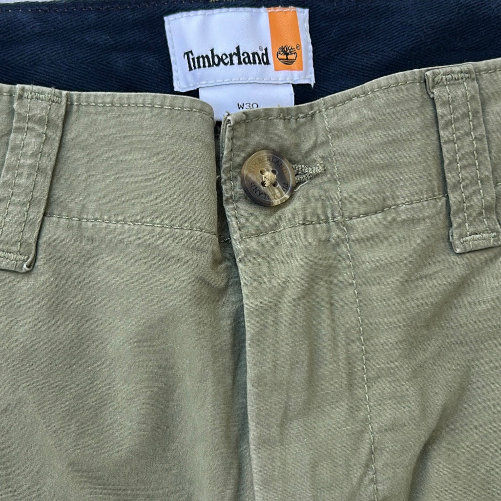 Timberland khaki cargo bermuda shorts