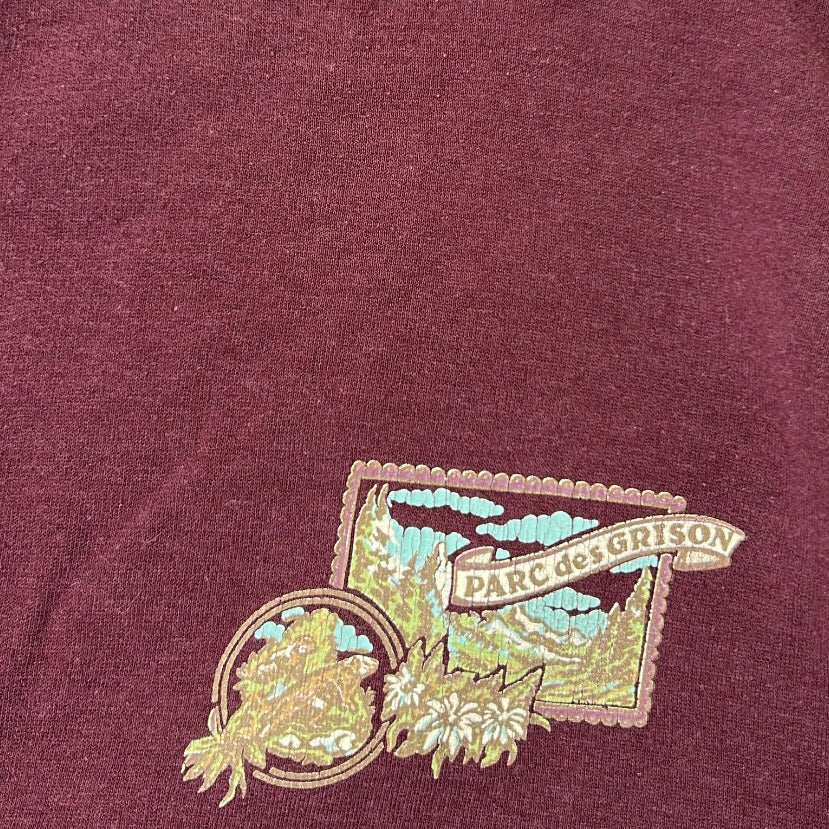 Vintage burgundy graphic sweatshirt