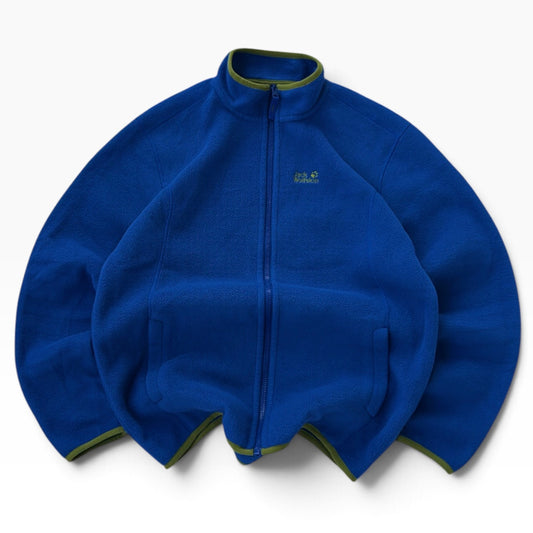Jack wolfskin blue fleece jacket