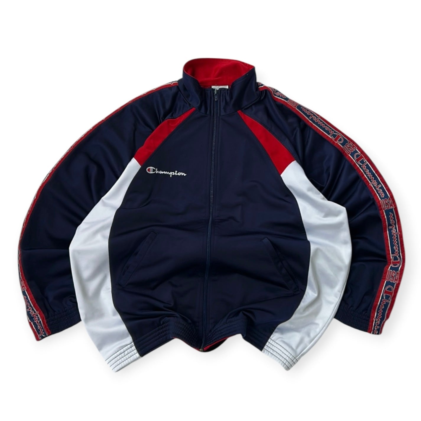 Champion 00’s navy x red track jacket
