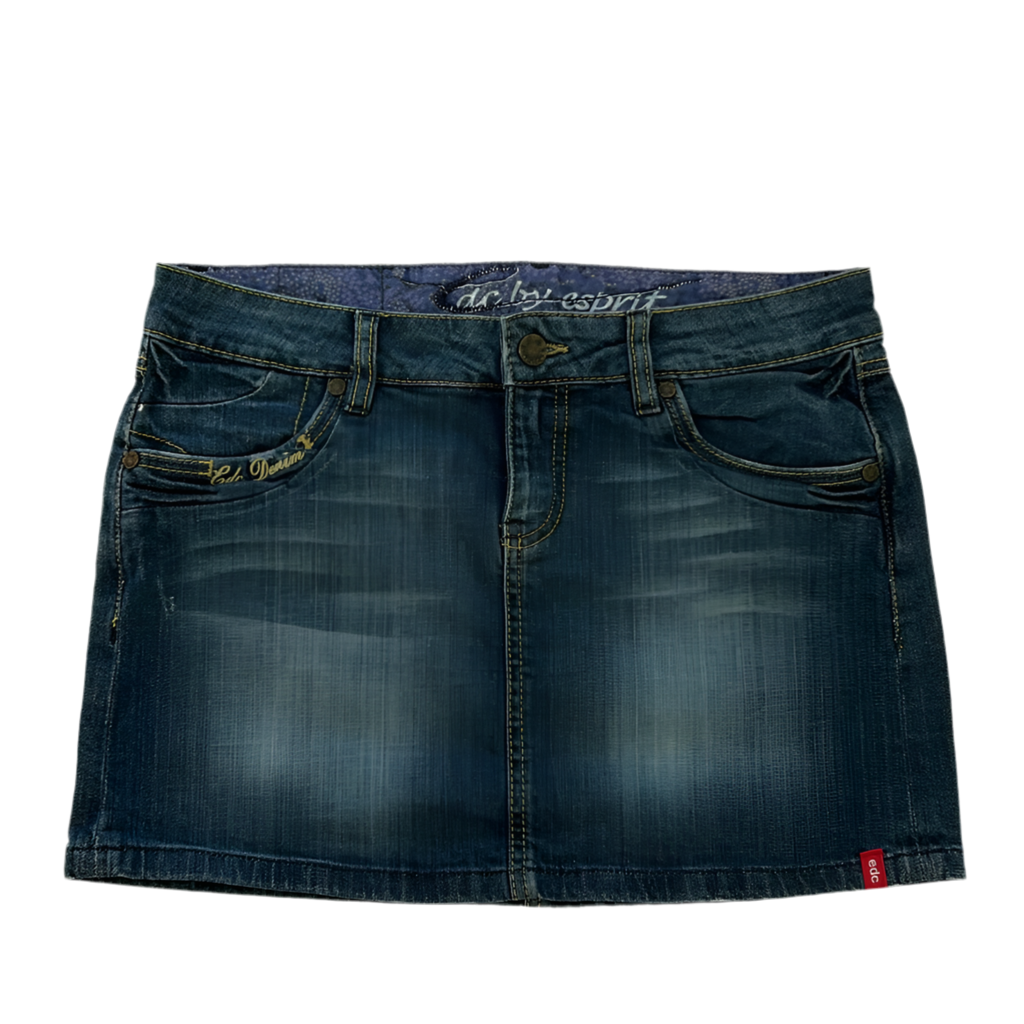 edc Dark wash Denim Mini skirt