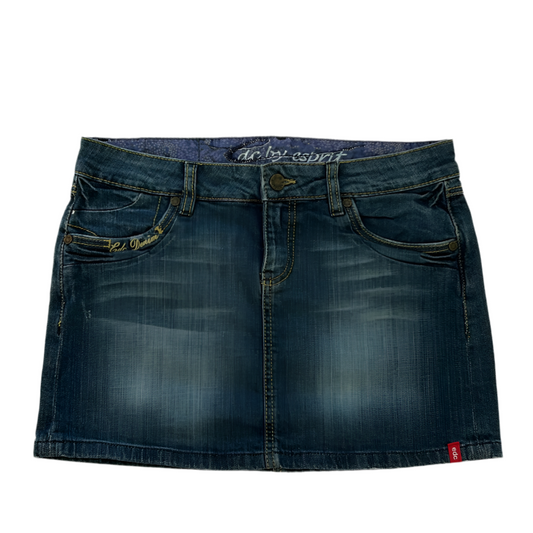 edc Dark wash Denim Mini skirt