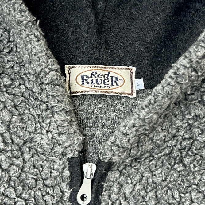 Red river fuzzy hooded adjustable fleece