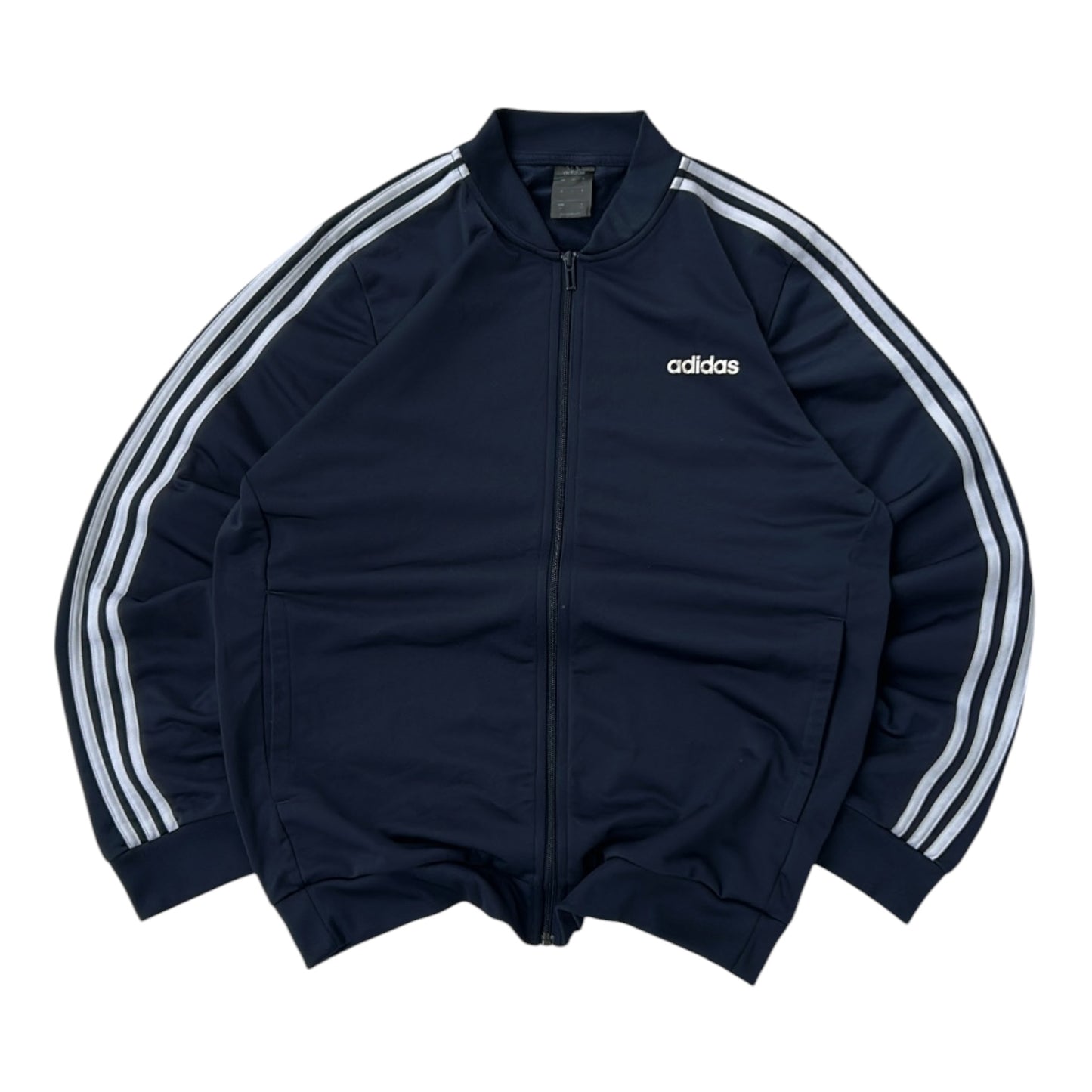 Adidas three stripe Navy track jacket