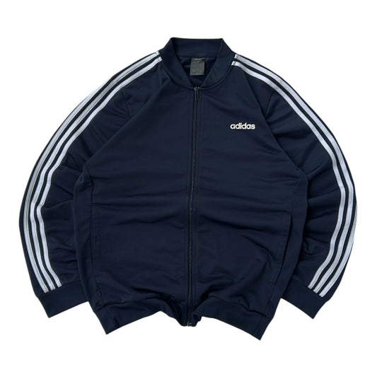 Adidas three stripe Navy track jacket