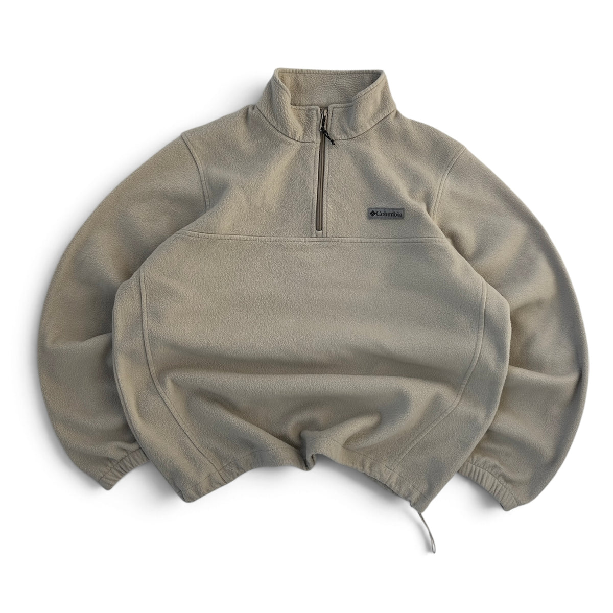 Columbia cream 1/4 Zip adjustable Fleece