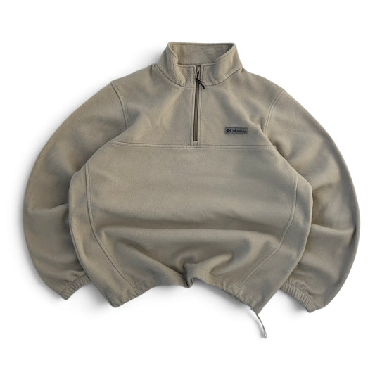 Columbia cream 1/4 Zip adjustable Fleece