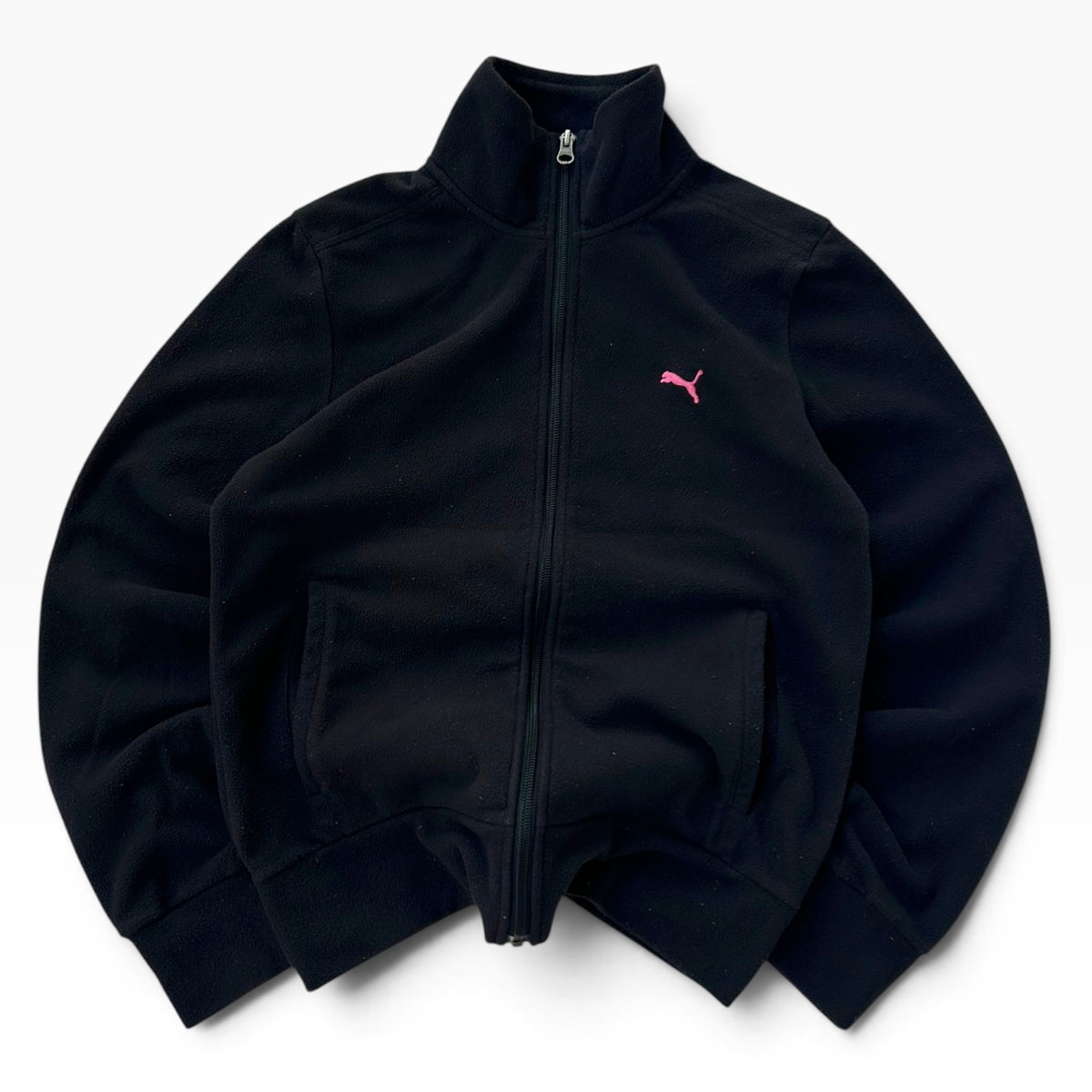 Puma black fleece with pink embroidery logo