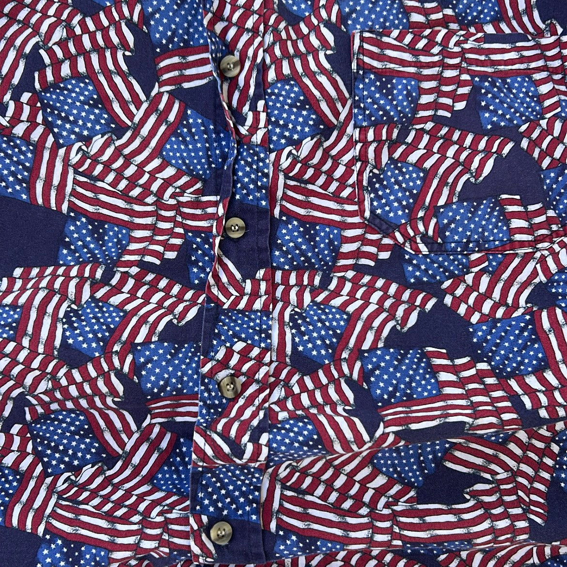 Michael Austin RUGGED american flag 🇺🇸 shirt