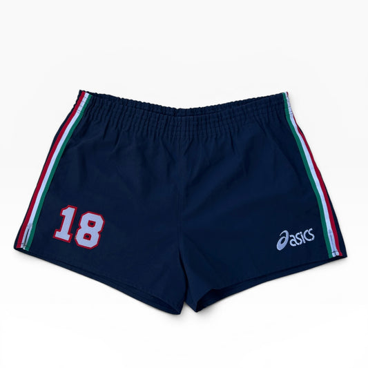 Asics navy adjustable track shorts