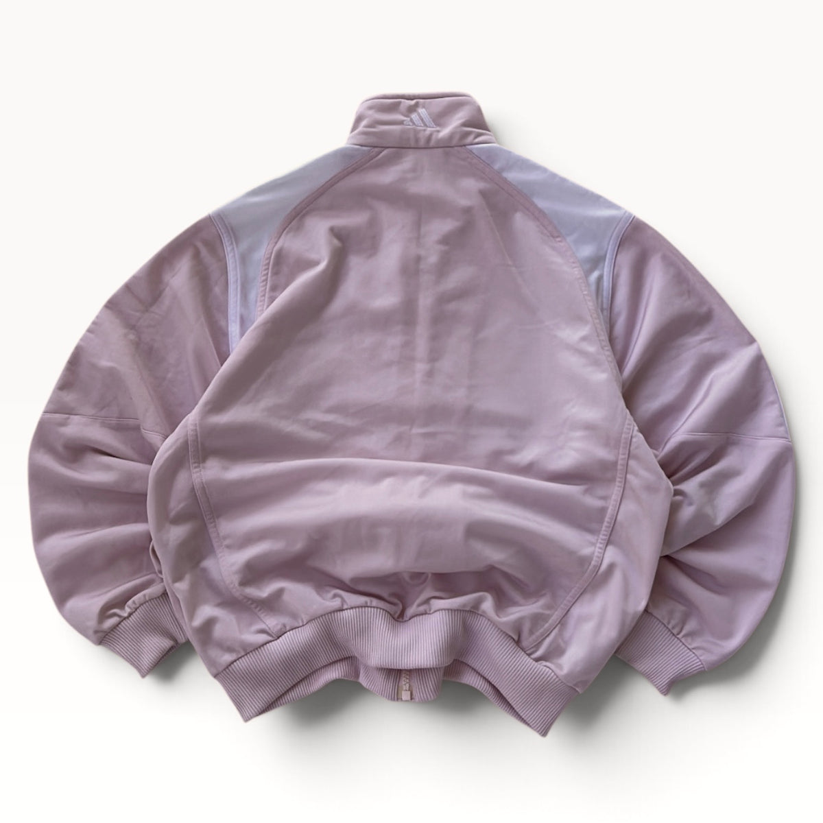 Adidas baby pink waist length track jacket