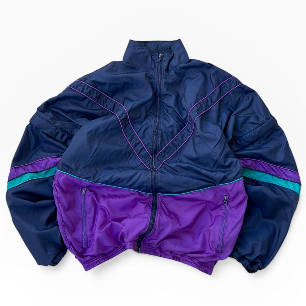Vintage shell full zip jacket (removable sleeves)