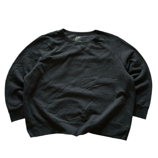 Dark Grey Plain Sweatshirt