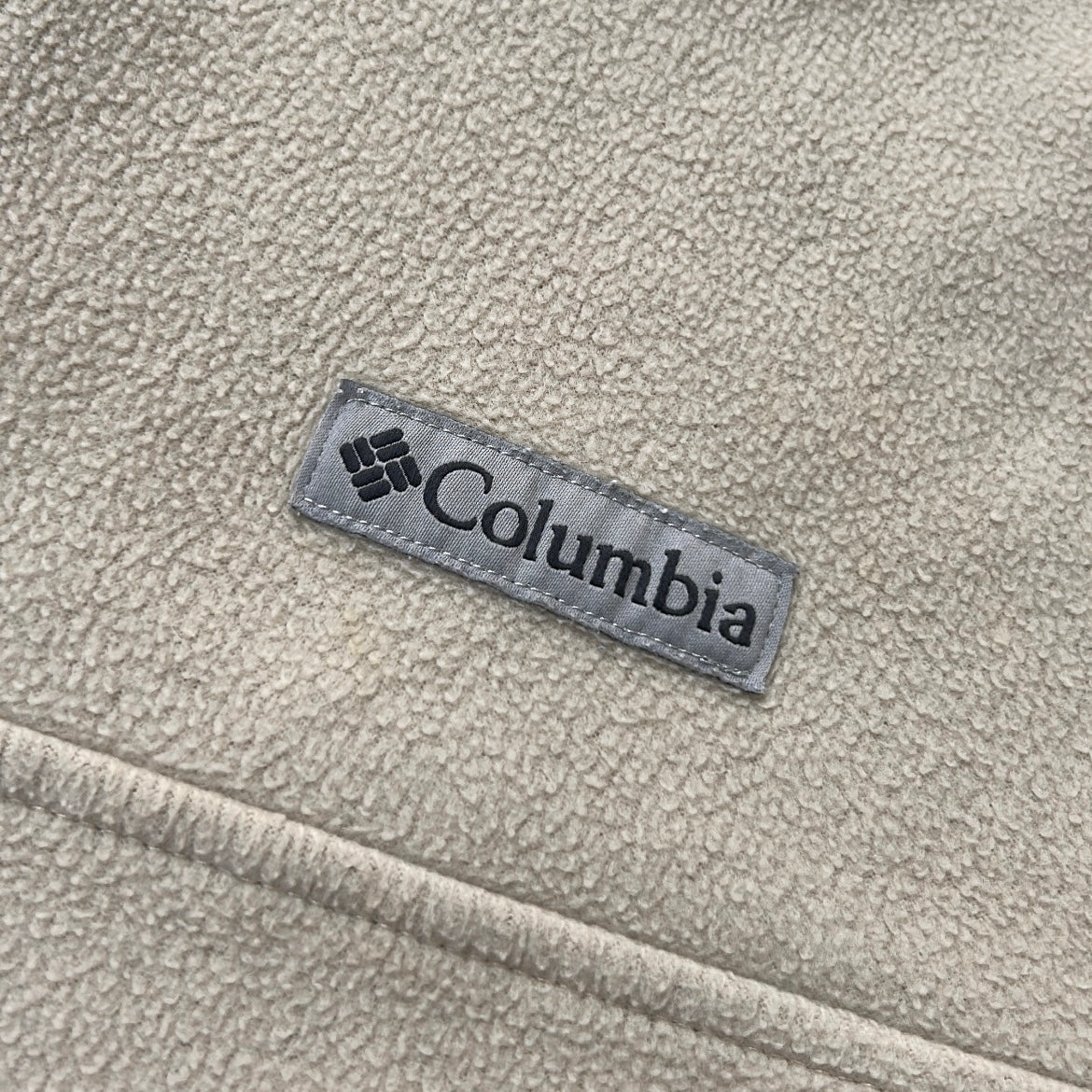 Columbia cream 1/4 Zip adjustable Fleece
