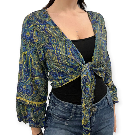 Dead stock retro coloublock tie top