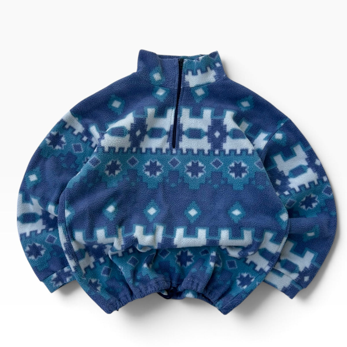 1/4 Zip vintage crazy adjustable fleece