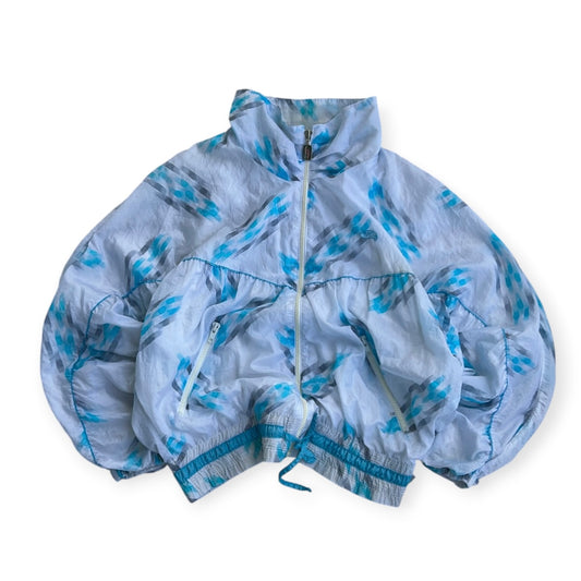 Baby blue x white shell vintage jacket