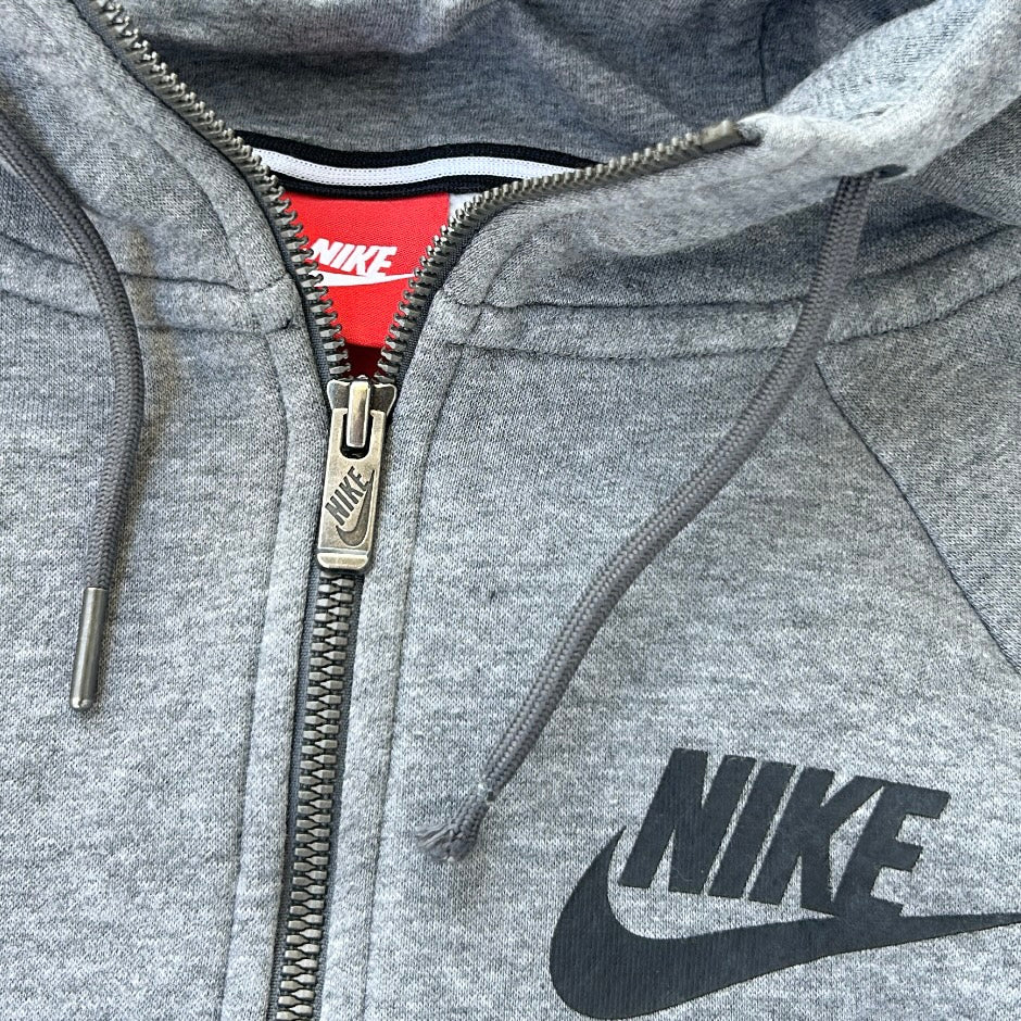 Nike grey hooded zip jacket