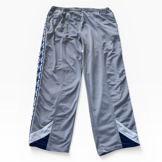 Lotto Grey x navy shell wide leg adjustable track pants