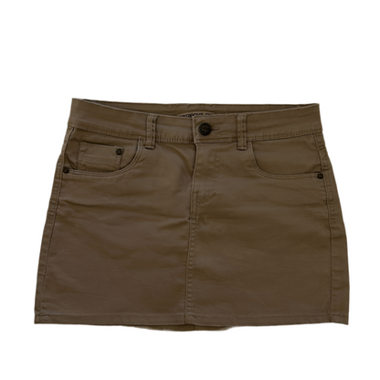 Terranova Mid-Waisted Elastic Denim Mini Skirt