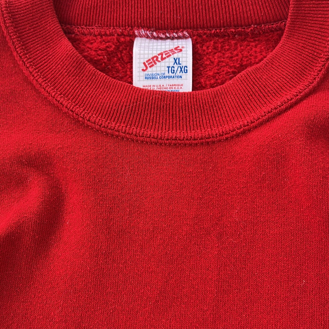 Jersees hot red sweatshirt