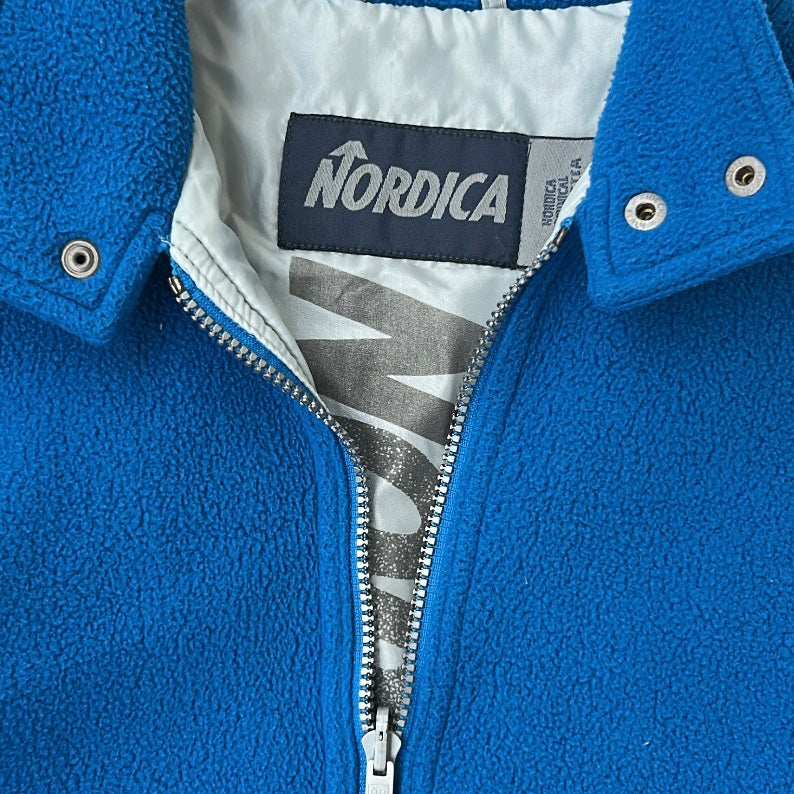 Nordica thick blue full zip fleece jacket