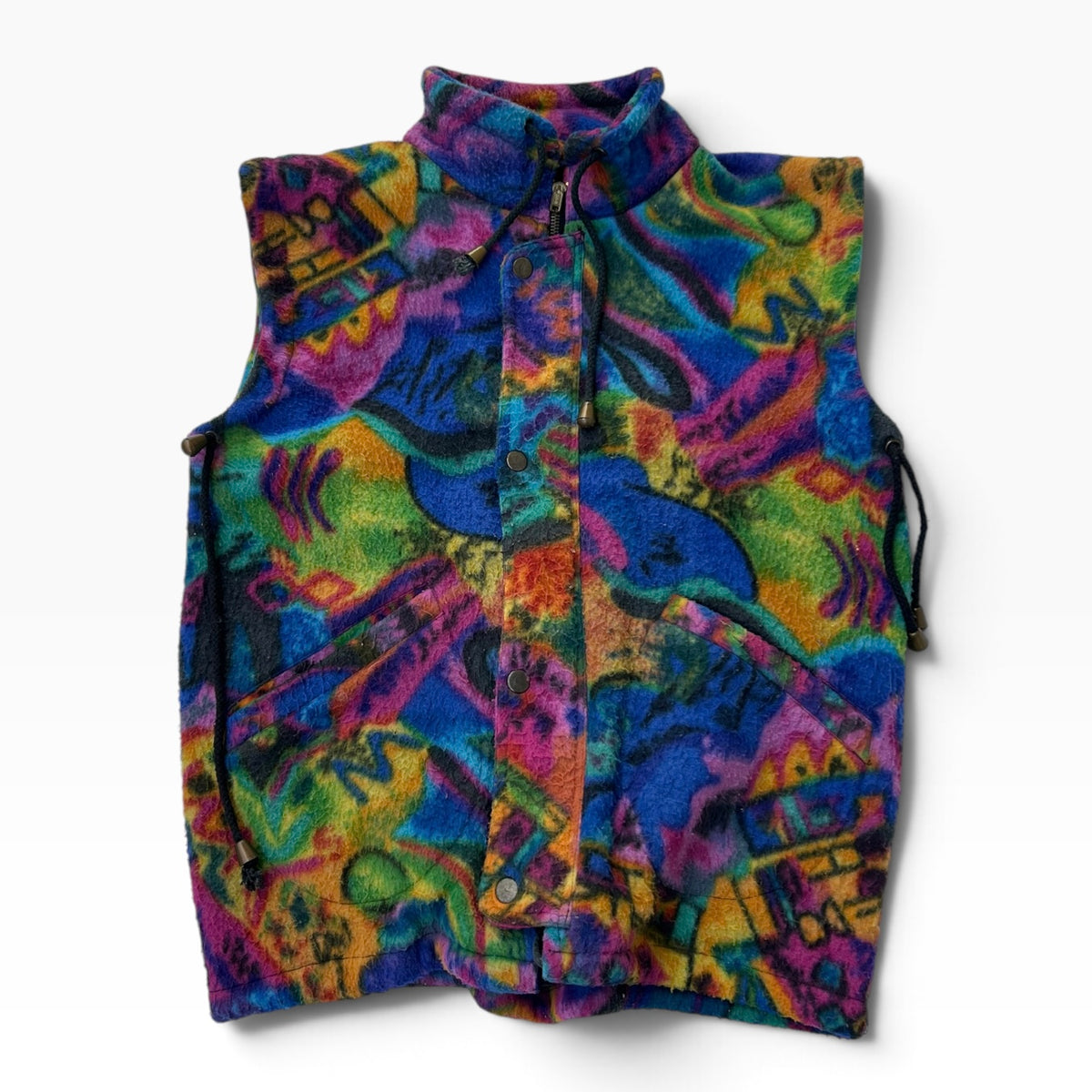 WISE GUYS Colourfull vintage fleece jacket