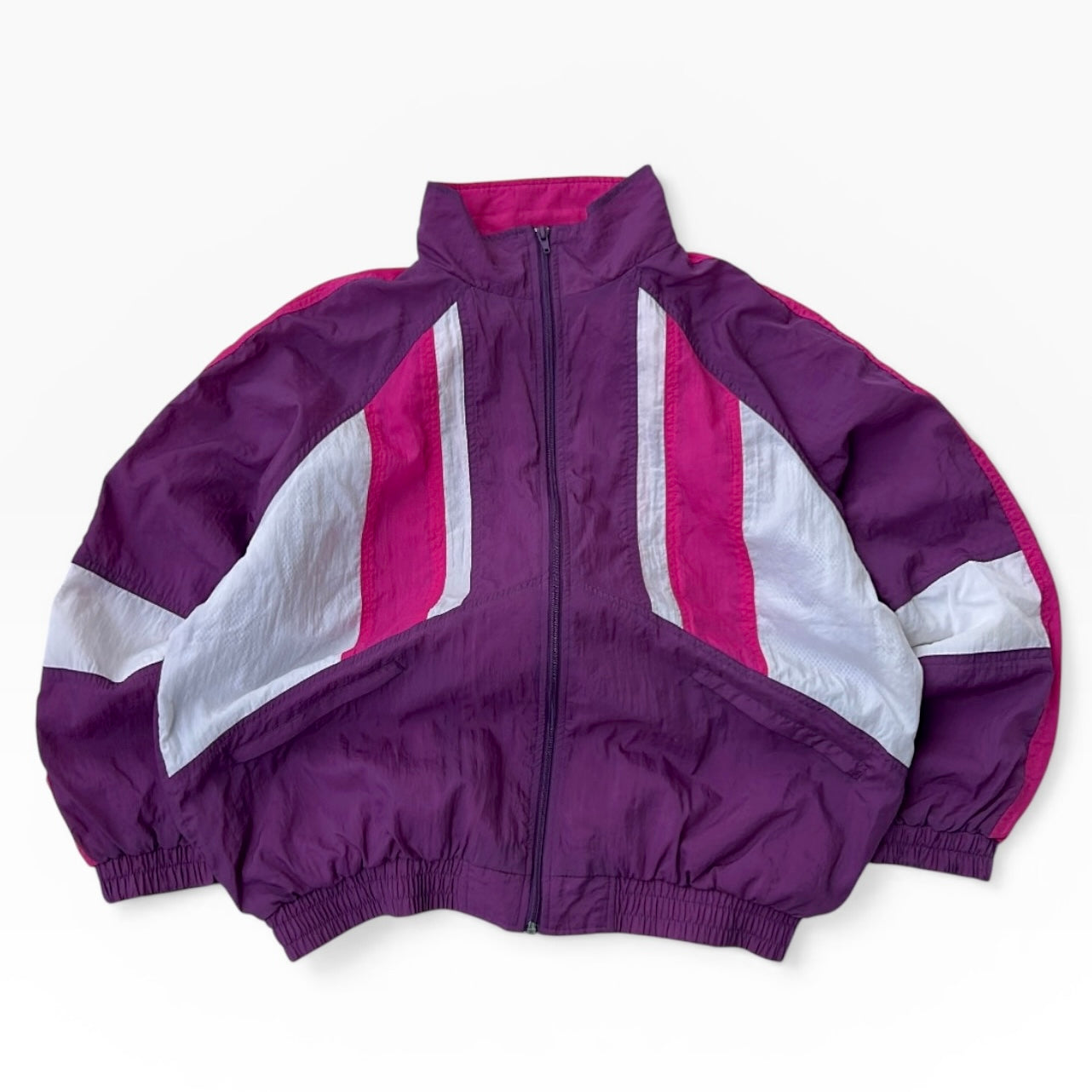 90s colourful shell full zip jacket