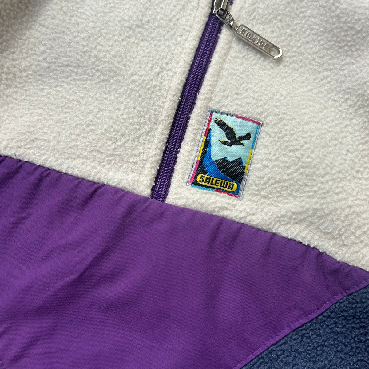 Salewa 1/4 zip colourful fleece
