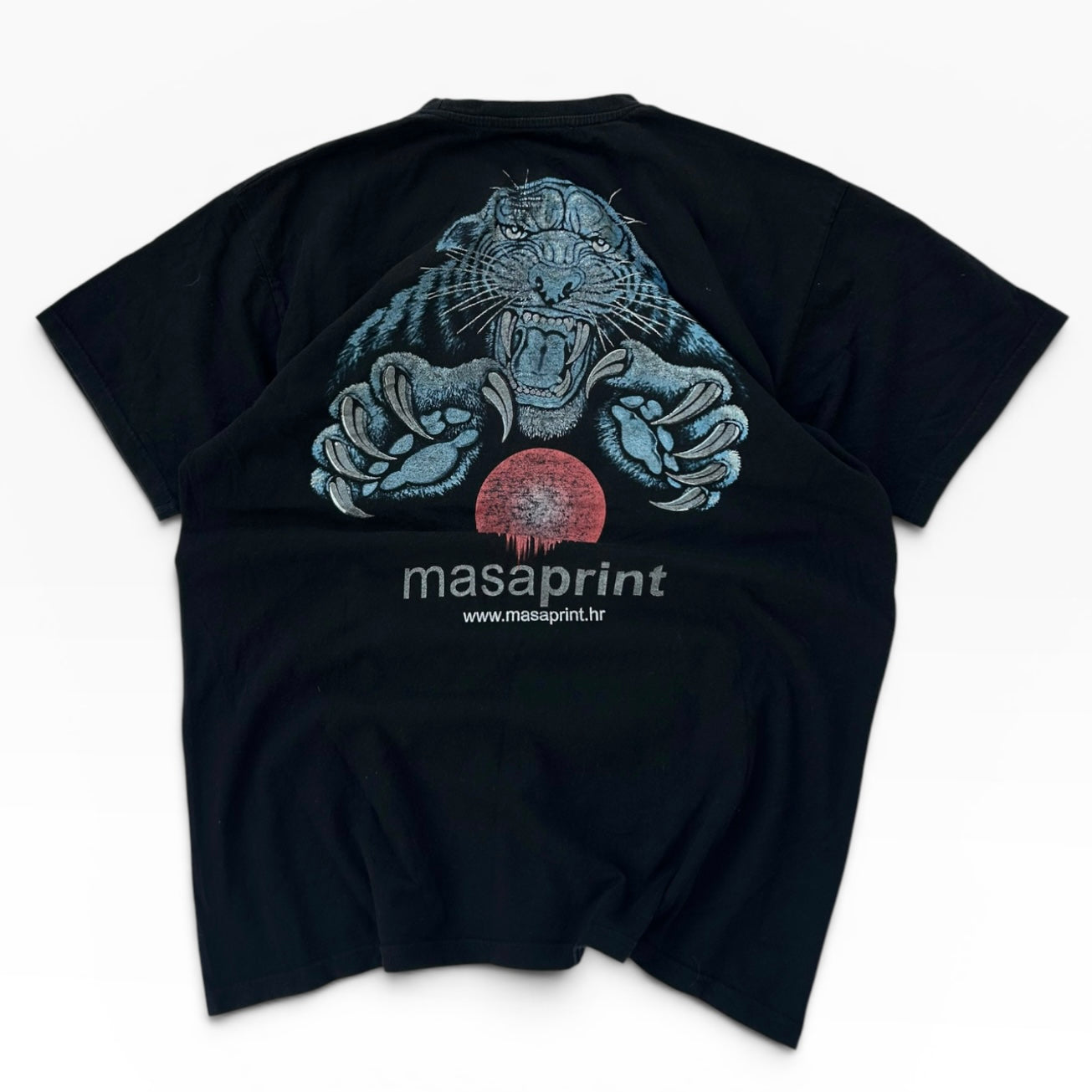 Masaprint tiger back graphic tee (100% cotton)
