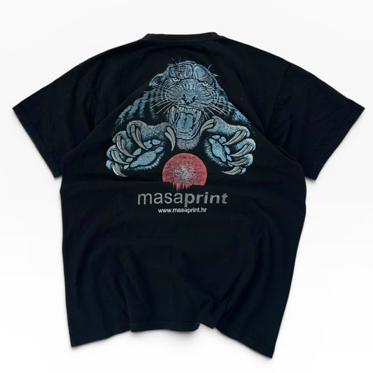 Masaprint tiger back graphic tee (100% cotton)