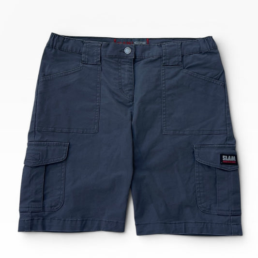 SLAM dark grey cargo bermuda shorts