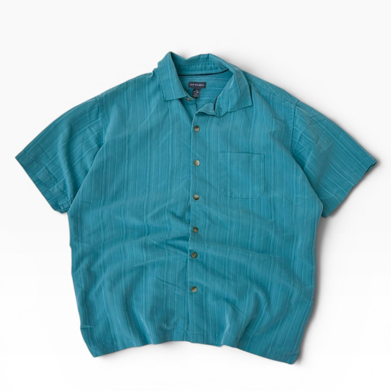 sea blue Hawaiian shirt