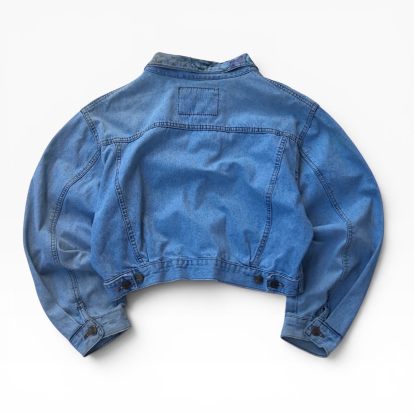 CICAREE vintage graphic cropped jacket