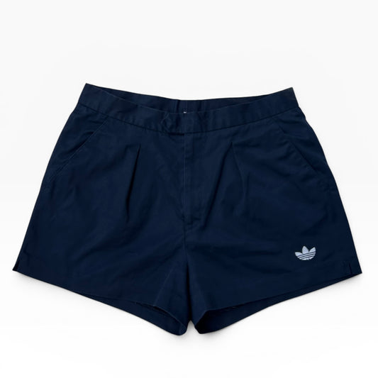 Adidas navy pleated shorts