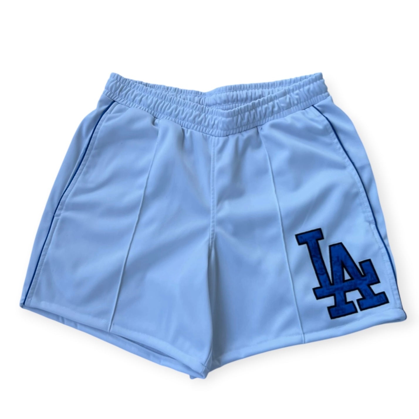 Cooperstown LA white track shorts (Adjustable waist)