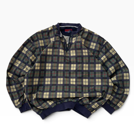 Pivot Rules Checkers 1/4 zip 90’s shell toper