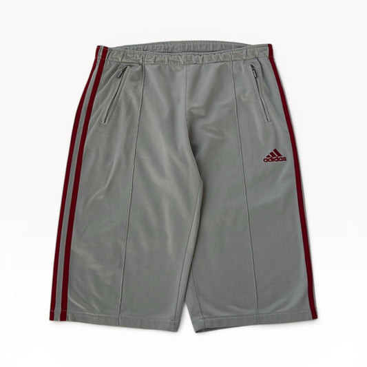Adidas red three stripe shorts