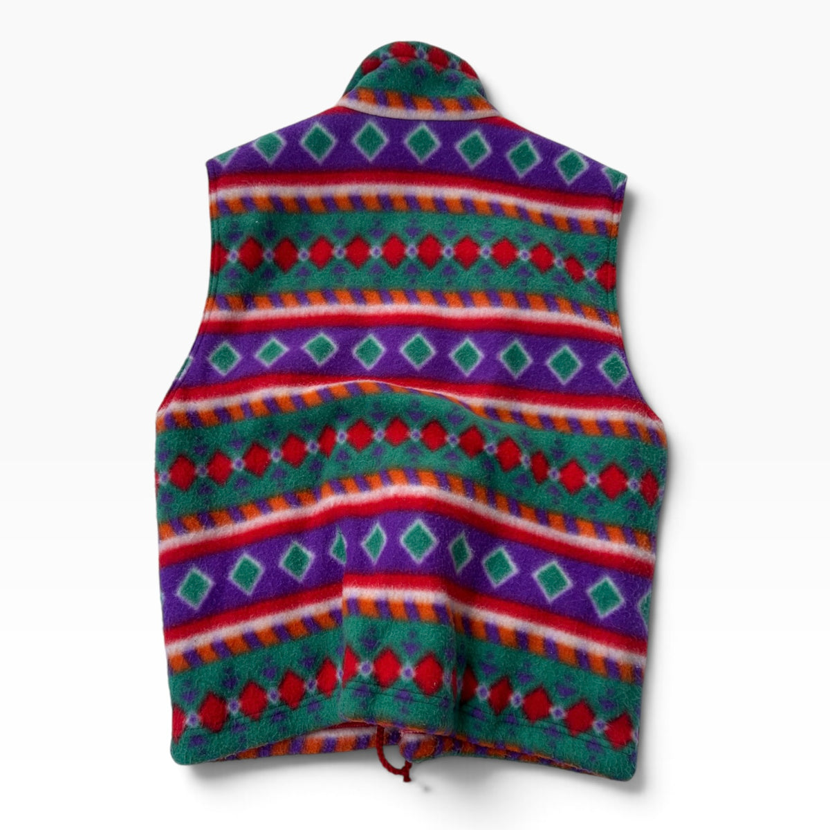 Live one colourful vest fleece jacket