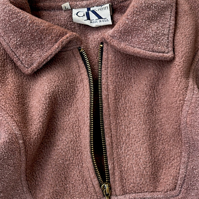 Calvin Klain Jeans moca 1/4 zip fleece