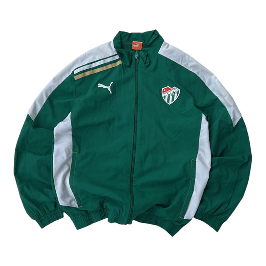 Puma green sports track jacket
