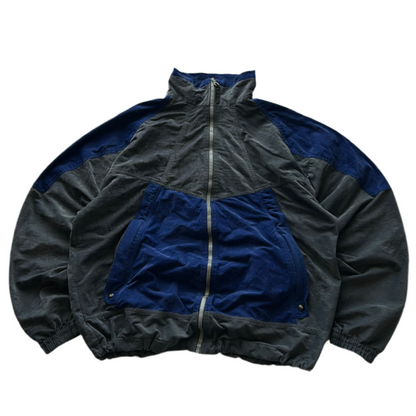 Vintage suede-textured nylon Jacket