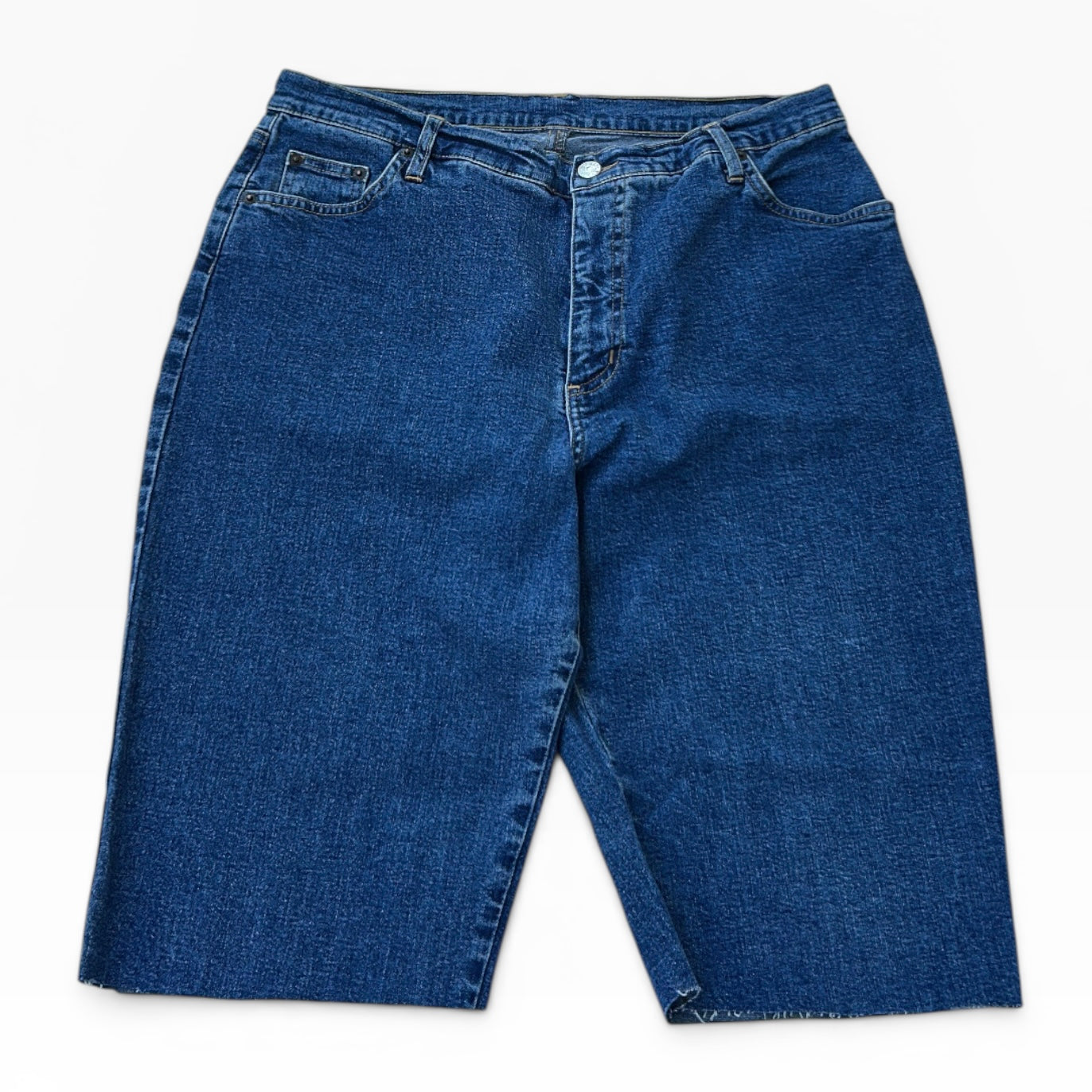 Rifle dark wash denim bermuda shorts