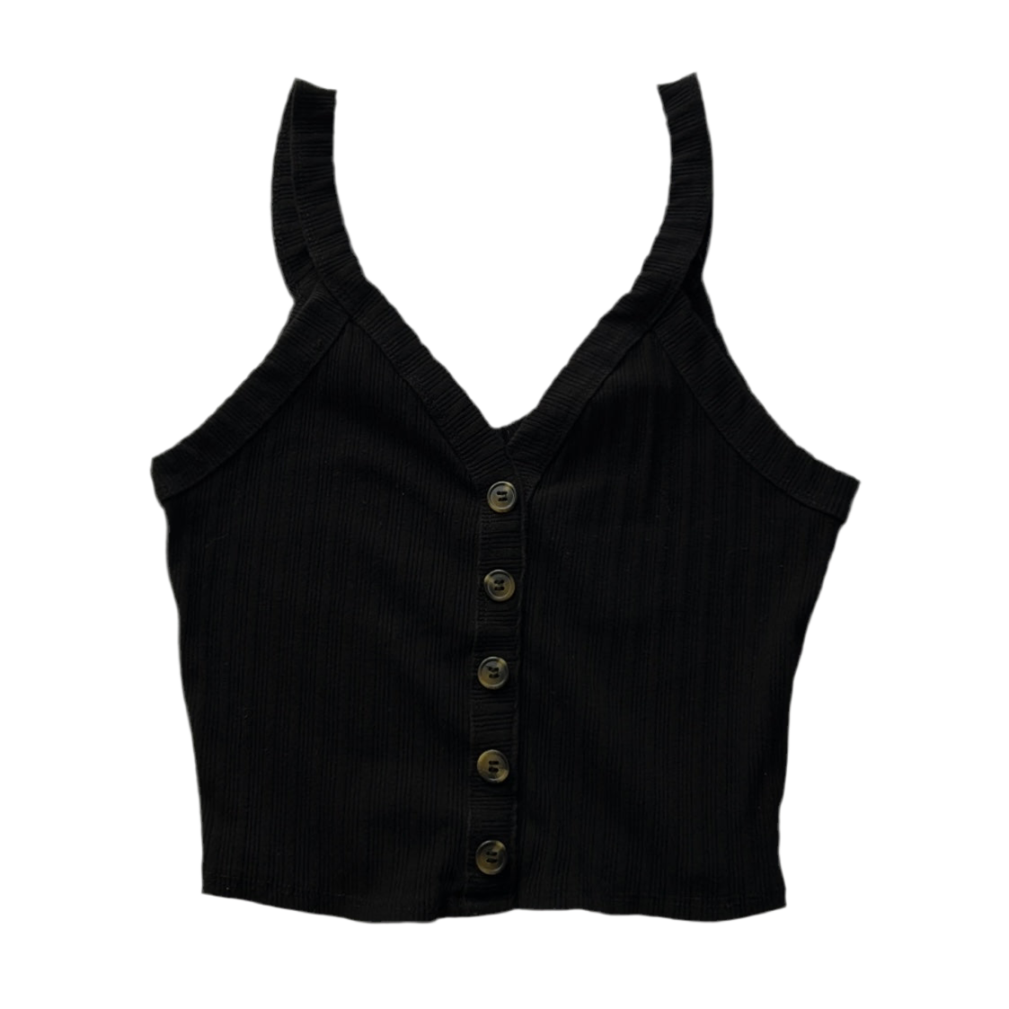 Button-Up Rib Cami Top