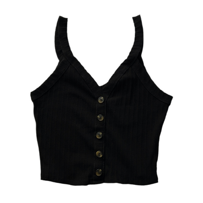 Button-Up Rib Cami Top