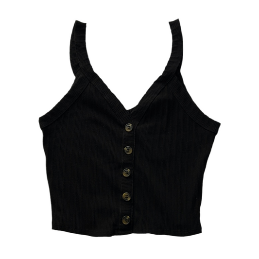 Button-Up Rib Cami Top