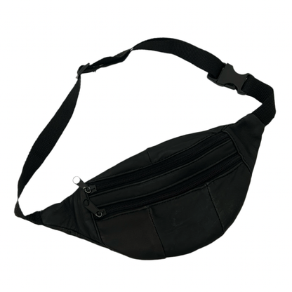 Vintage Leather Banana Bag