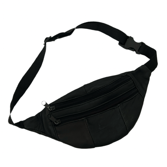 Vintage Leather Banana Bag