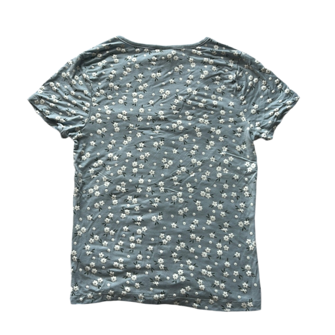 Scrunched Floral Baby Tee
