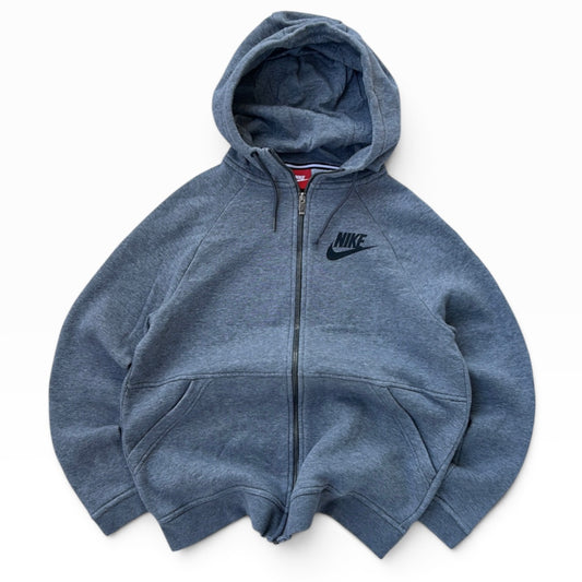 Nike grey hooded zip jacket